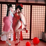 半半子 BANBANKO《愛宕x高雄,チャイナ服（&婉Yue）》主题写真：35张全套美图，含1个视频