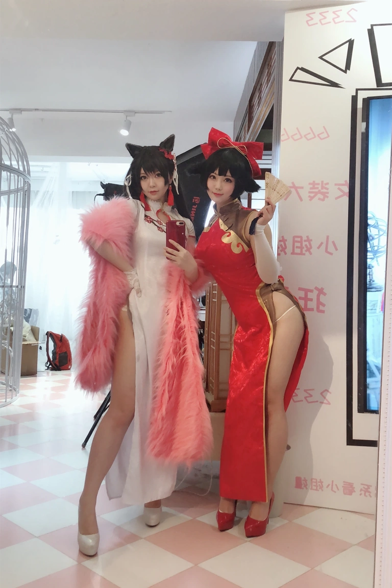 半半子 BANBANKO《愛宕x高雄,チャイナ服（&婉Yue）》主题写真：35张全套美图，含1个视频