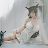 半半子 BANBANKO《愛宕花嫁.白花の誓い》主题写真：29张全套美图，含1个视频