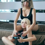 半半子 BANBANKO《黑贞2 家居ps4（&索索sophia）》主题写真：30张全套美图