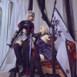 半半子 BANBANKO《黑贞3（&索索sophia）》主题写真：12张全套美图
