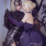 半半子 BANBANKO《黑贞3（&索索sophia）》主题写真：12张全套美图