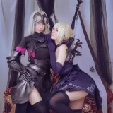 半半子 BANBANKO《黑贞3（&索索sophia）》主题写真：12张全套美图