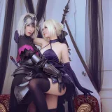 半半子 BANBANKO《黑贞3（&索索sophia）》主题写真：12张全套美图