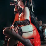 半半子 BANBANKO《大凤旗袍》主题写真：40张全套美图