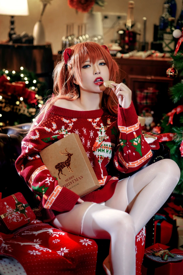 半半子 BANBANKO《式波・ー ASUKA Christmas》主题写真：41张全套美图