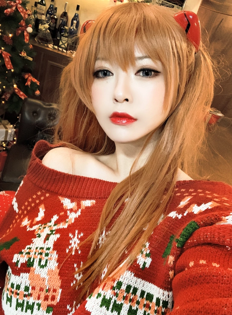 半半子 BANBANKO《式波・ー ASUKA Christmas》主题写真：41张全套美图