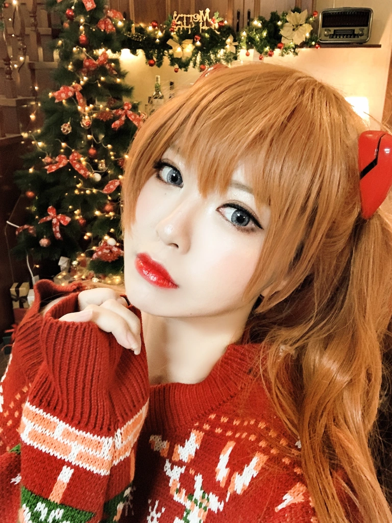 半半子 BANBANKO《式波・ー ASUKA Christmas》主题写真：41张全套美图