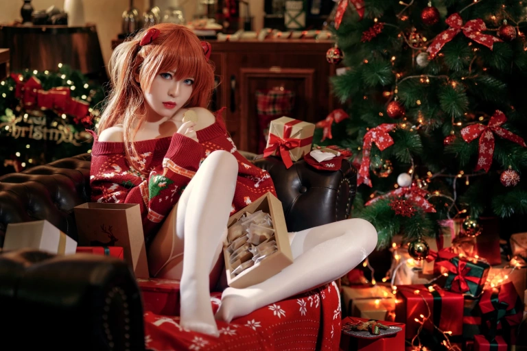 半半子 BANBANKO《式波・ー ASUKA Christmas》主题写真：41张全套美图