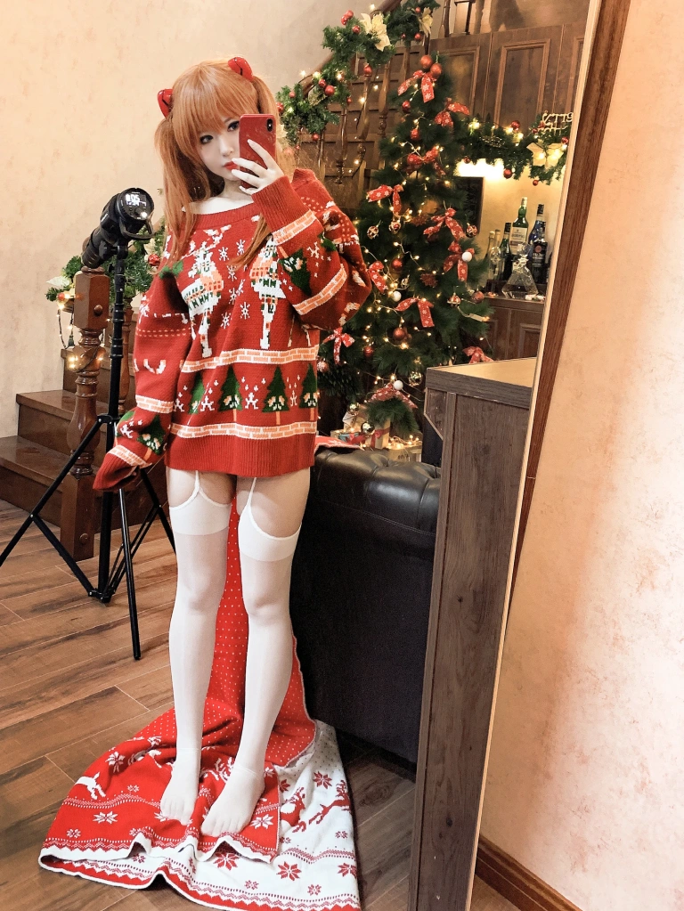 半半子 BANBANKO《式波・ー ASUKA Christmas》主题写真：41张全套美图