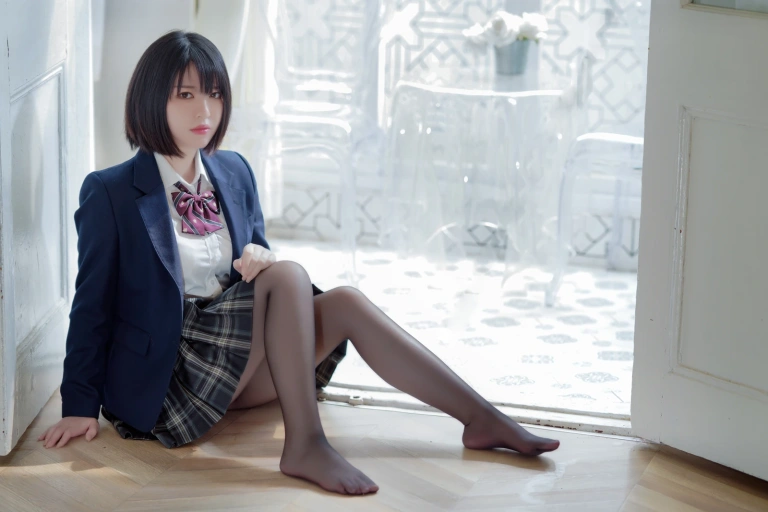 半半子 BANBANKO《彼女の制服姿が好き》主题写真：54张全套美图