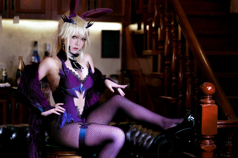 半半子 BANBANKO《LancerAlter Bunny》主题写真：40张全套美图