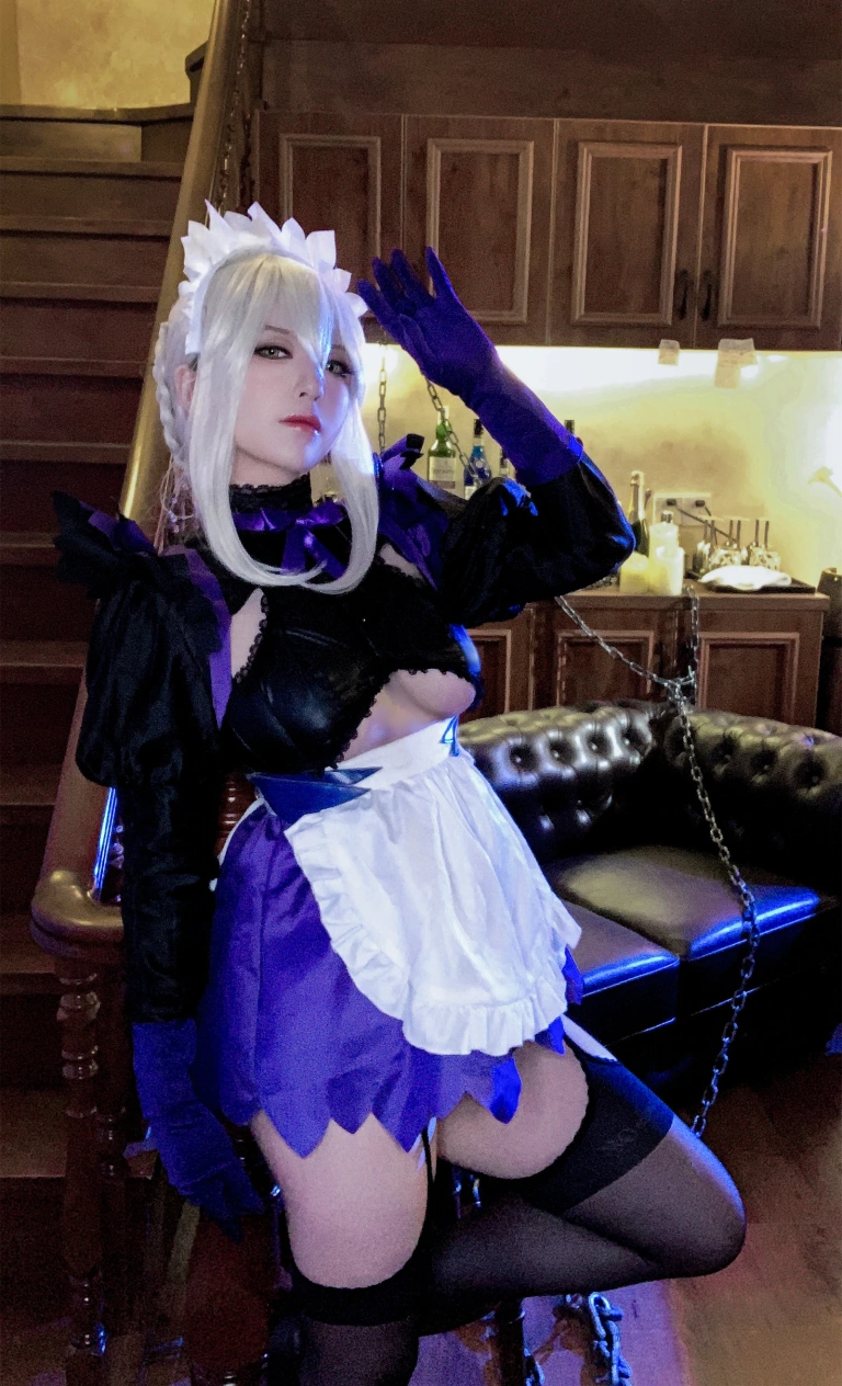 半半子 BANBANKO《LancerAlter Maid》主题写真：62张全套美图