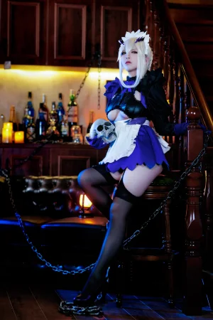 半半子 BANBANKO《LancerAlter Maid》主题写真：62张全套美图