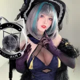 半半子 BANBANKO《柴郡旗袍》主题写真：64张全套美图