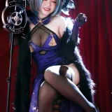 半半子 BANBANKO《柴郡旗袍》主题写真：64张全套美图