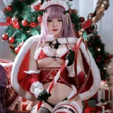半半子 BANBANKO《圣诞兔兔艾可》主题写真：41张全套美图