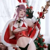 半半子 BANBANKO《圣诞兔兔艾可》主题写真：41张全套美图