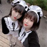 半半子 BANBANKO《メイド姉妹（&面饼仙儿）》主题写真：74张全套美图
