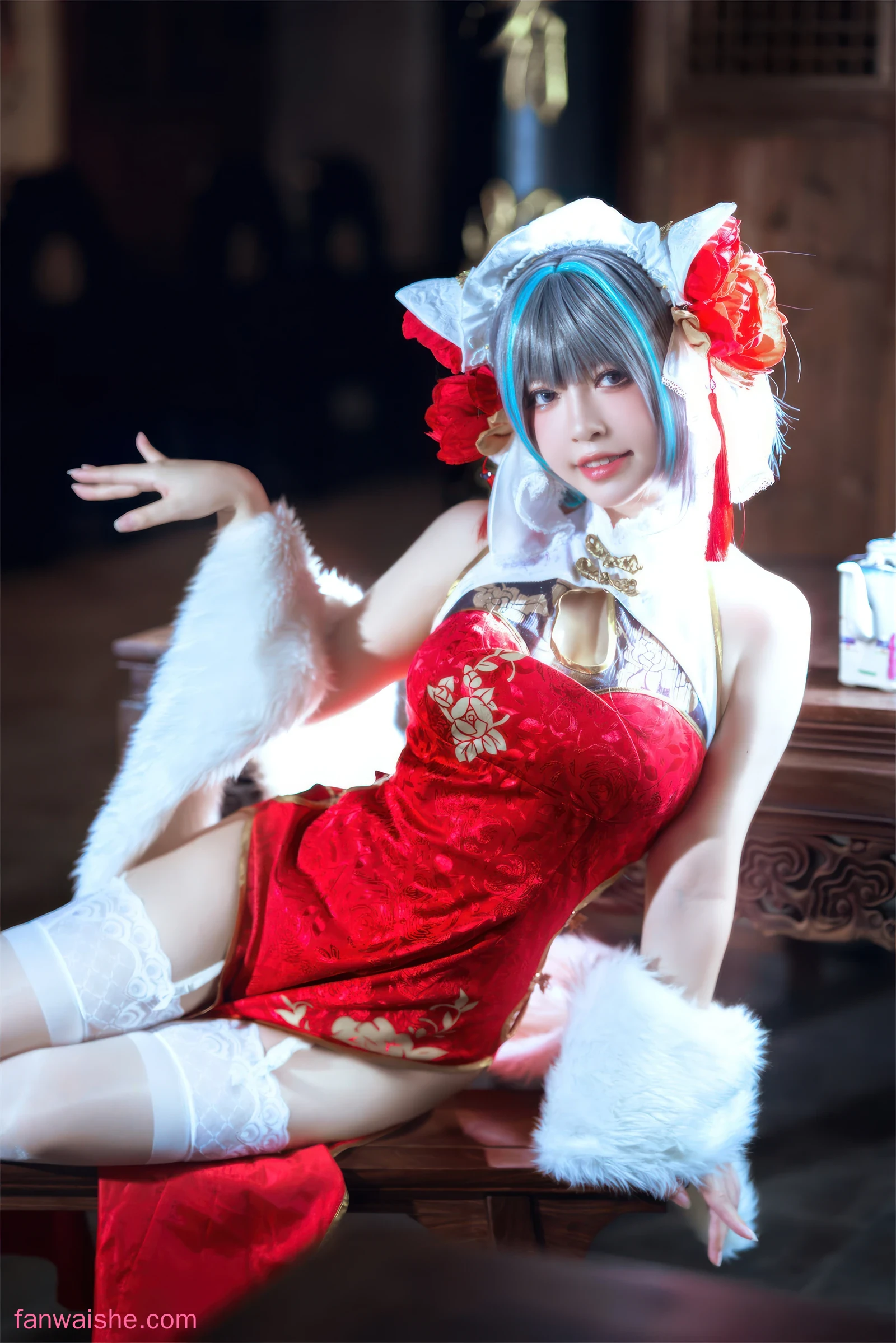 半半子 BANBANKO 半半子 BANBANKO NO.047 - 柴郡中华娘旗袍