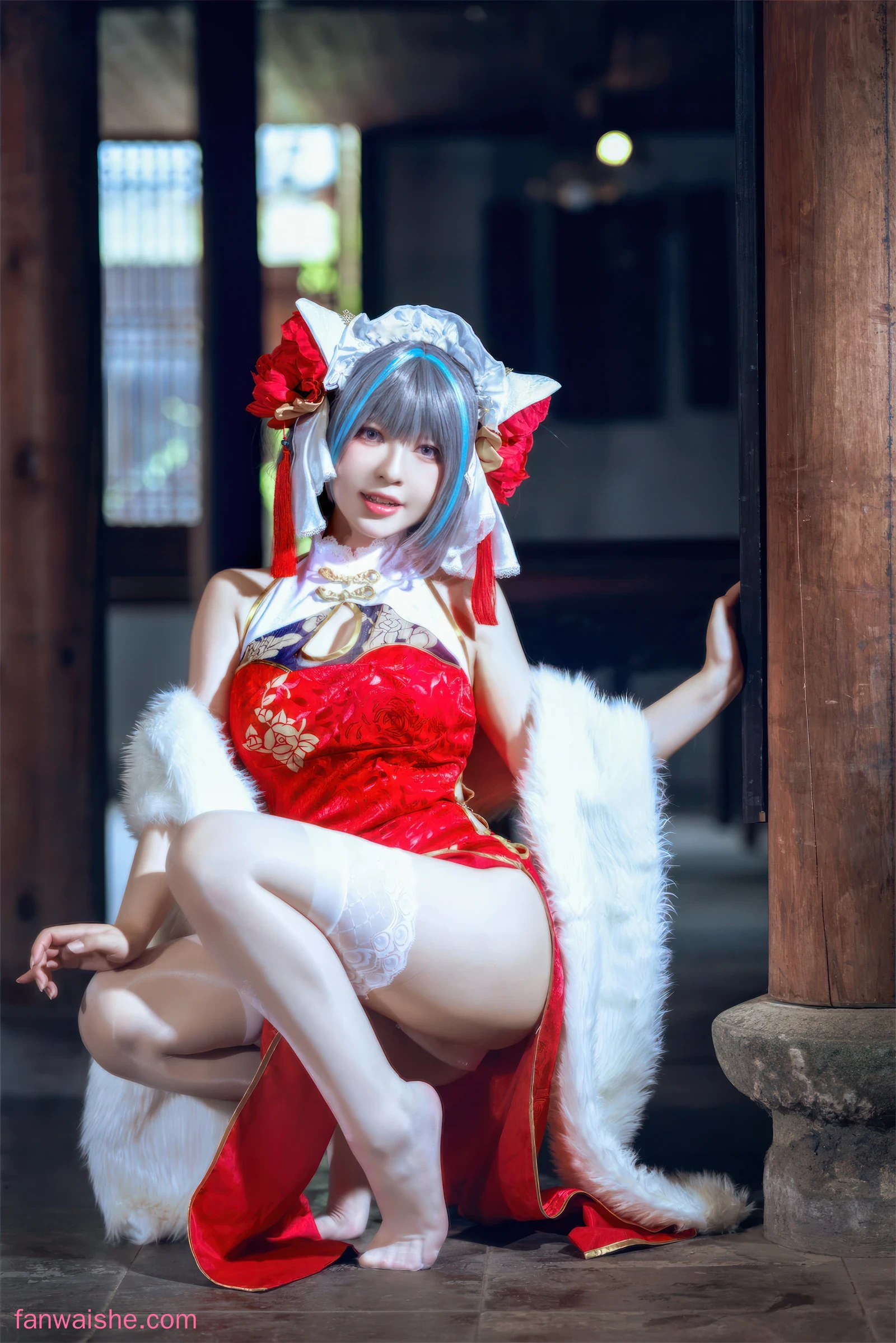 半半子 BANBANKO 半半子 BANBANKO NO.047 - 柴郡中华娘旗袍