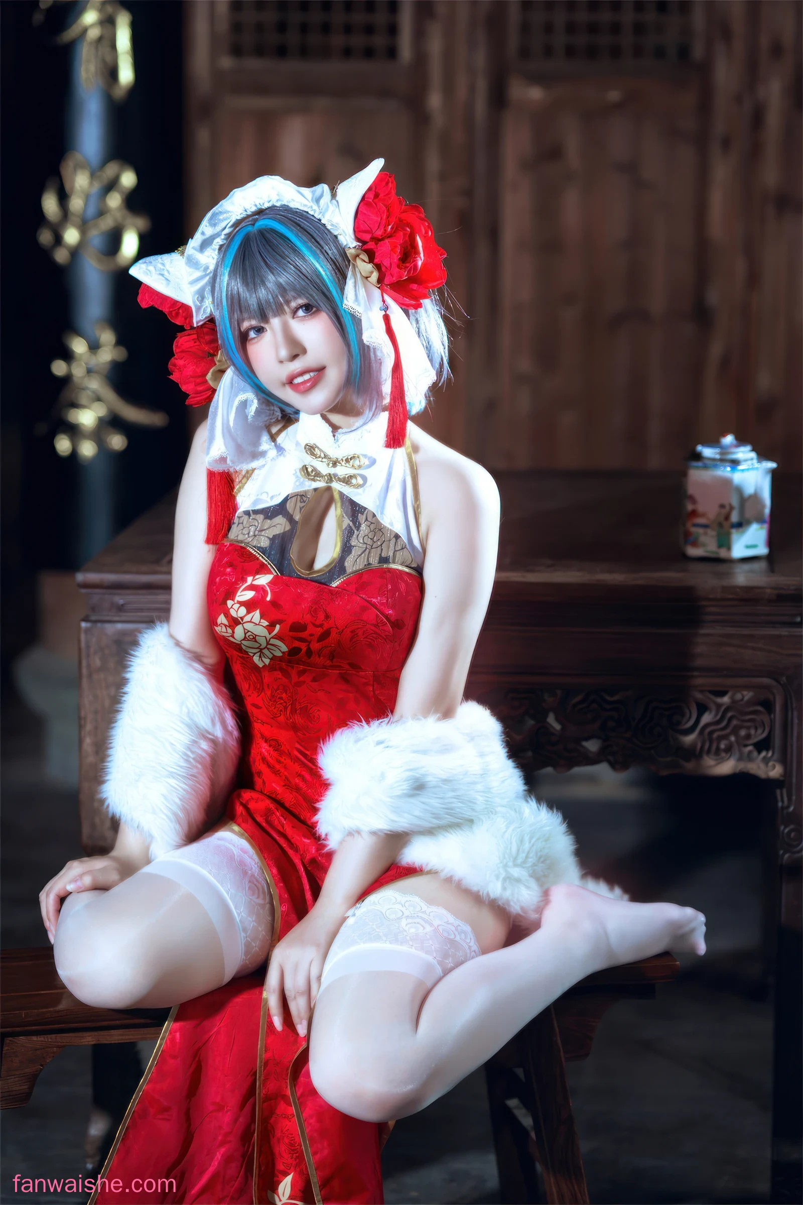 半半子 BANBANKO 半半子 BANBANKO NO.047 - 柴郡中华娘旗袍