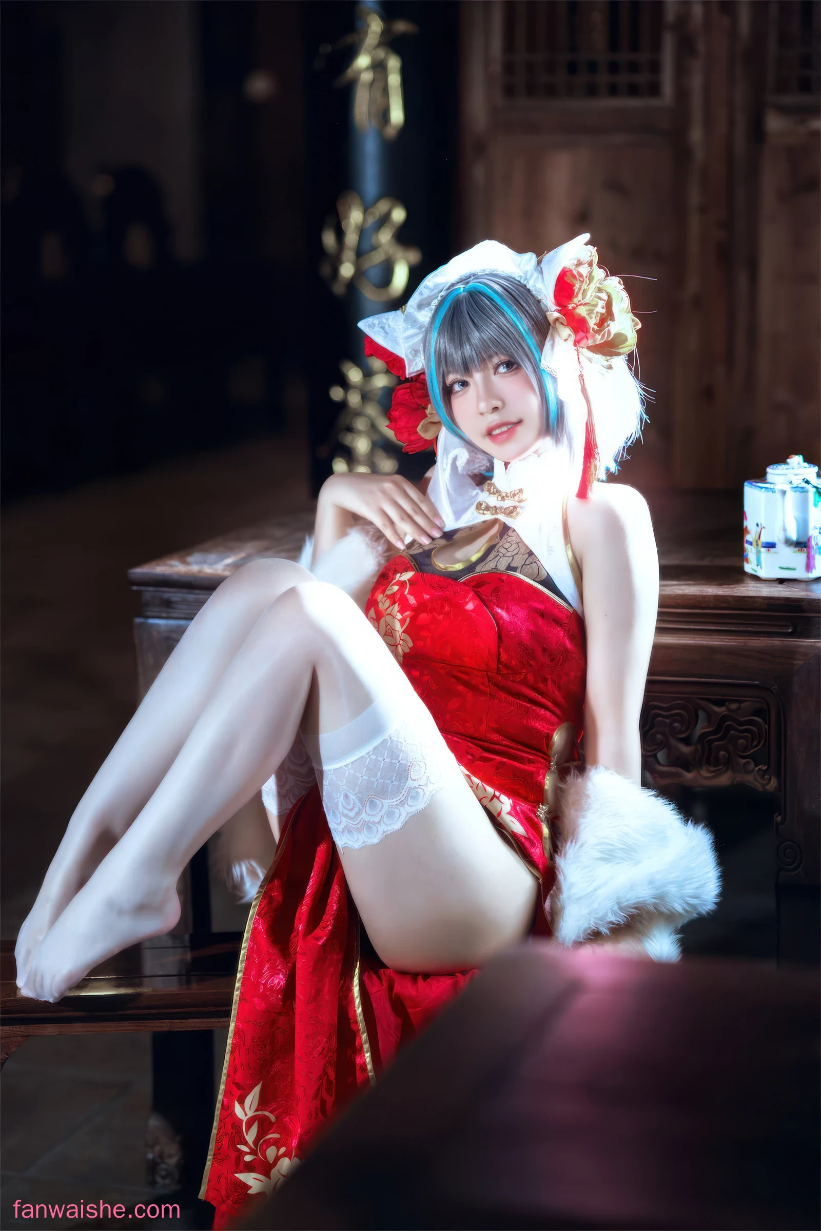 半半子 BANBANKO 半半子 BANBANKO NO.047 - 柴郡中华娘旗袍