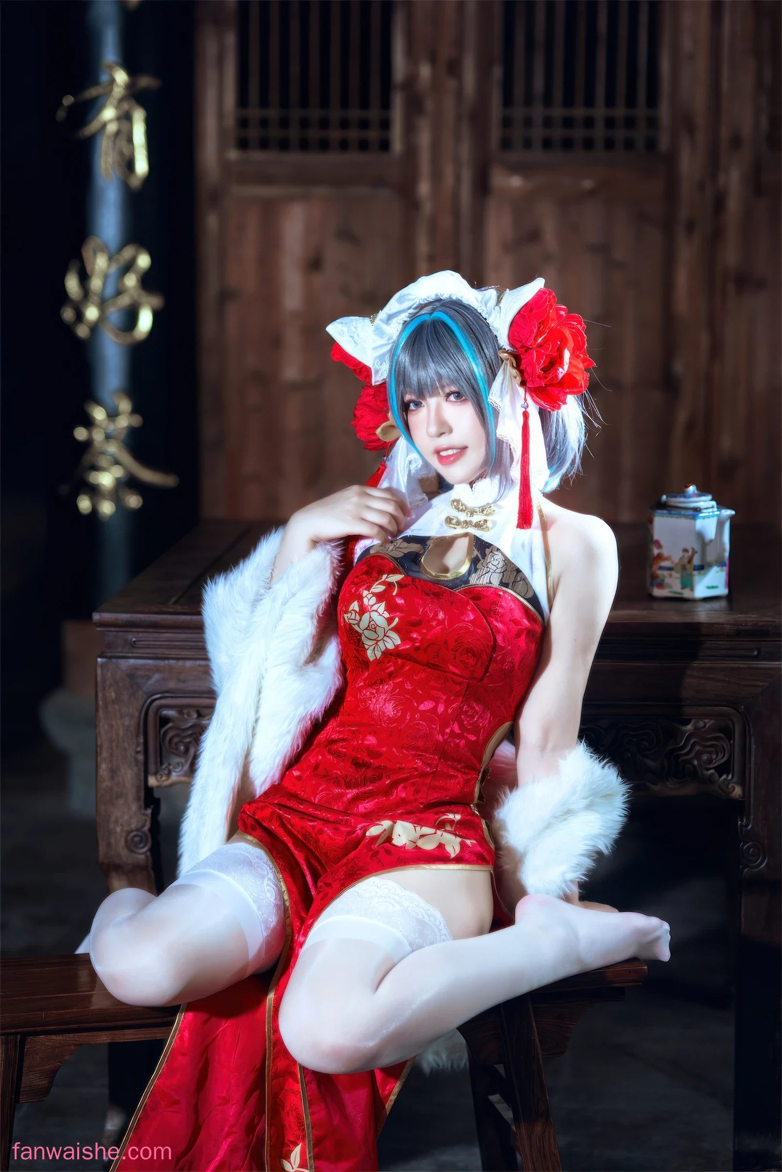 半半子 BANBANKO 半半子 BANBANKO NO.047 - 柴郡中华娘旗袍