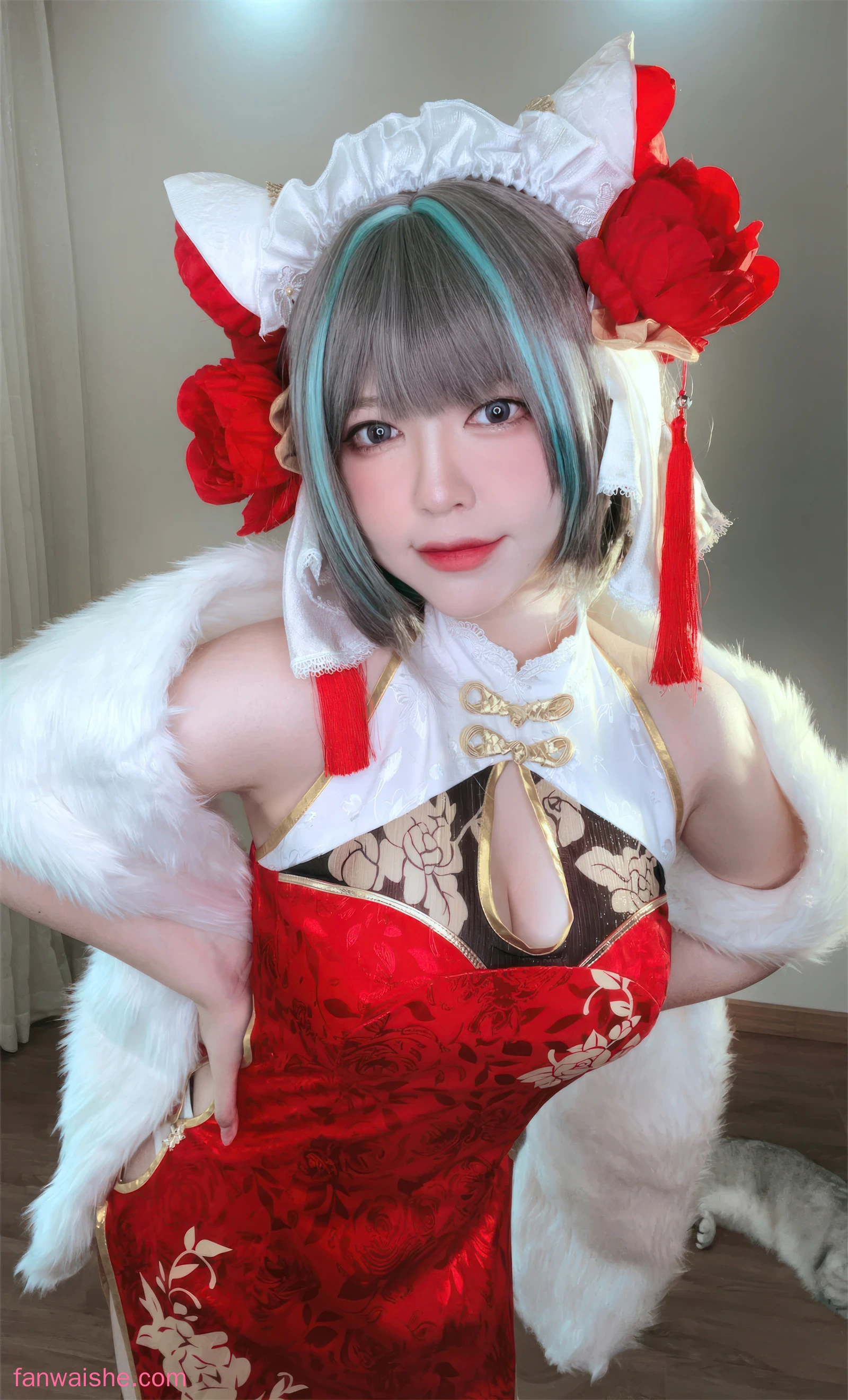 半半子 BANBANKO 半半子 BANBANKO NO.047 - 柴郡中华娘旗袍