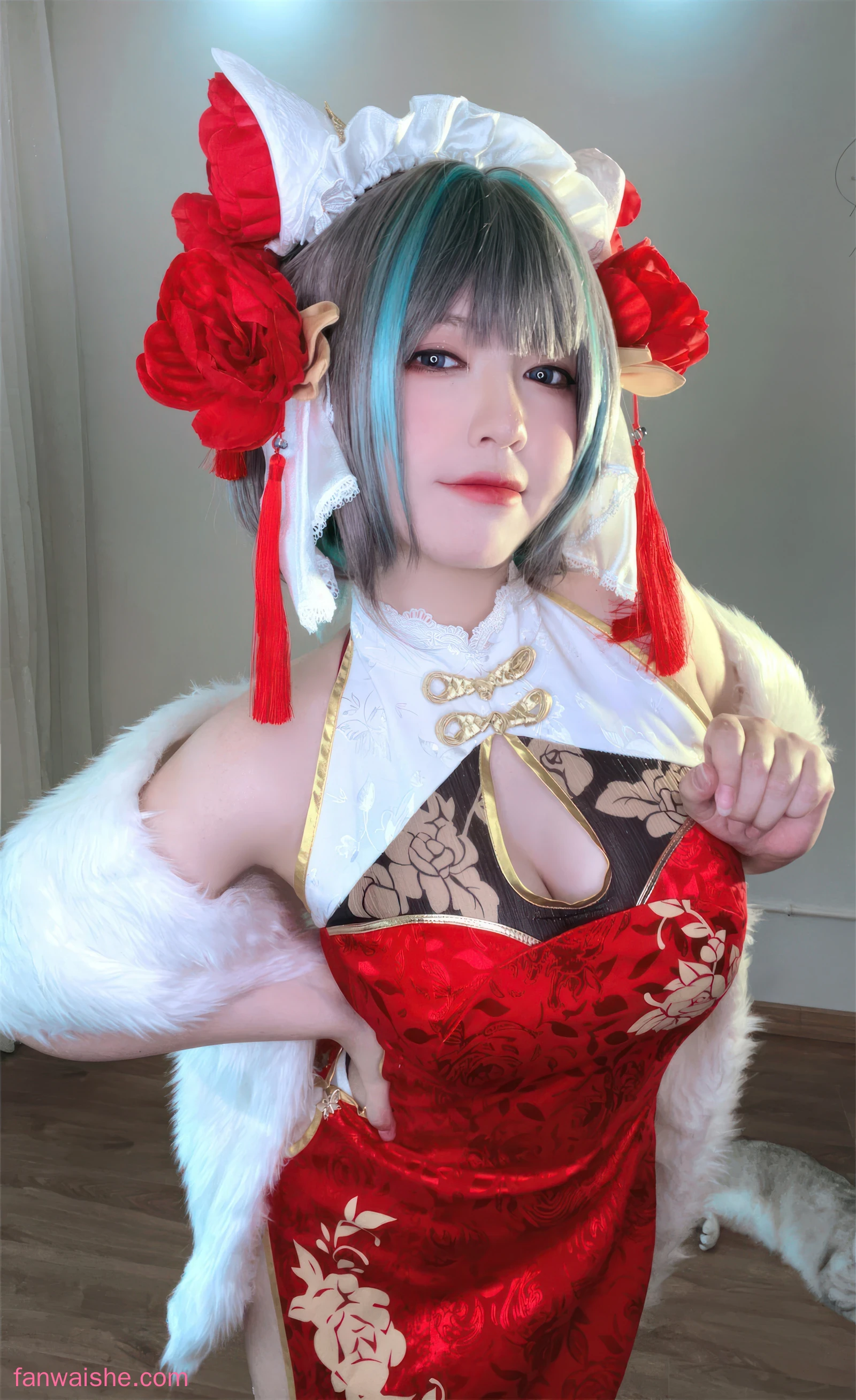 半半子 BANBANKO 半半子 BANBANKO NO.047 - 柴郡中华娘旗袍