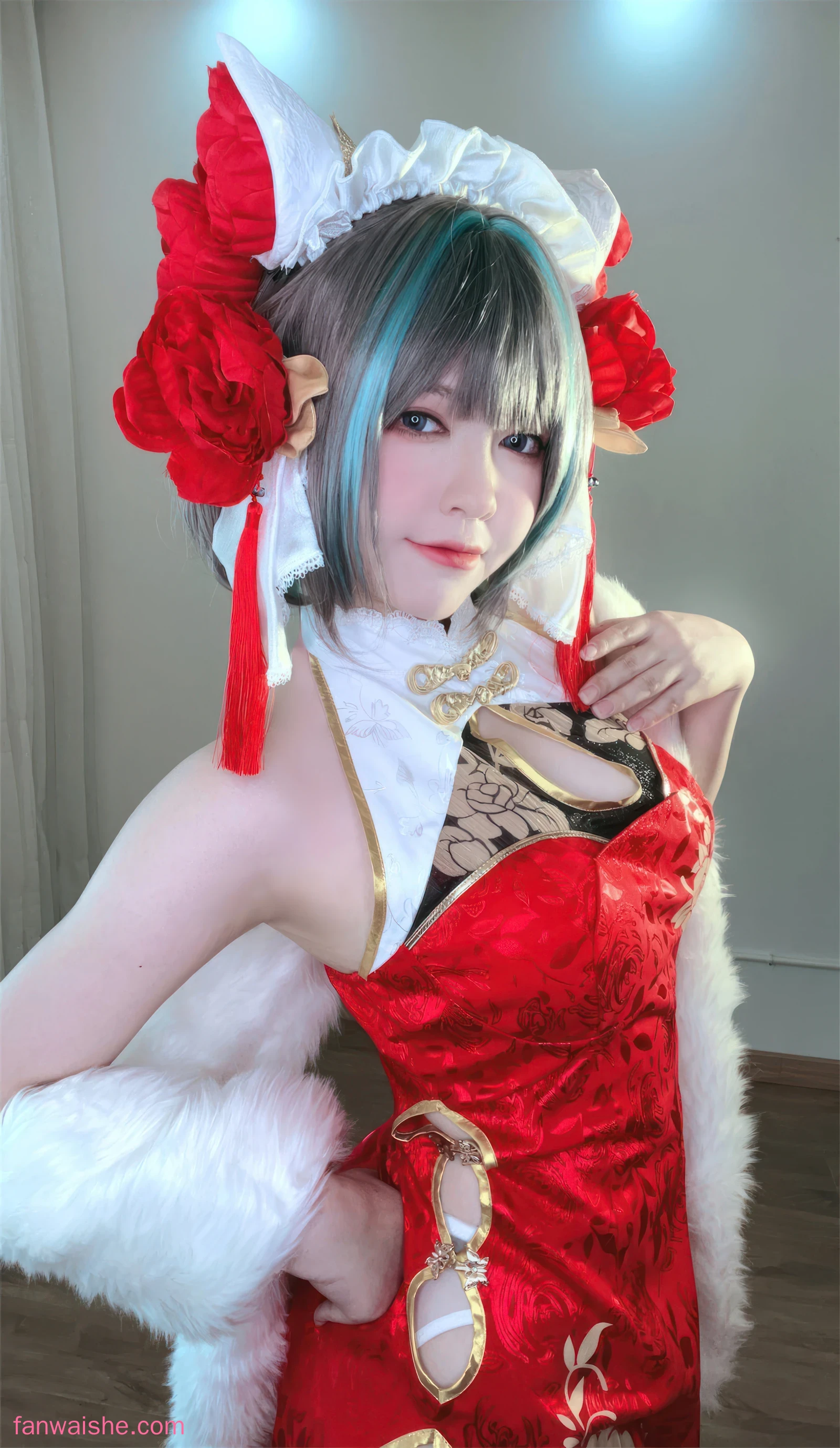 半半子 BANBANKO 半半子 BANBANKO NO.047 - 柴郡中华娘旗袍