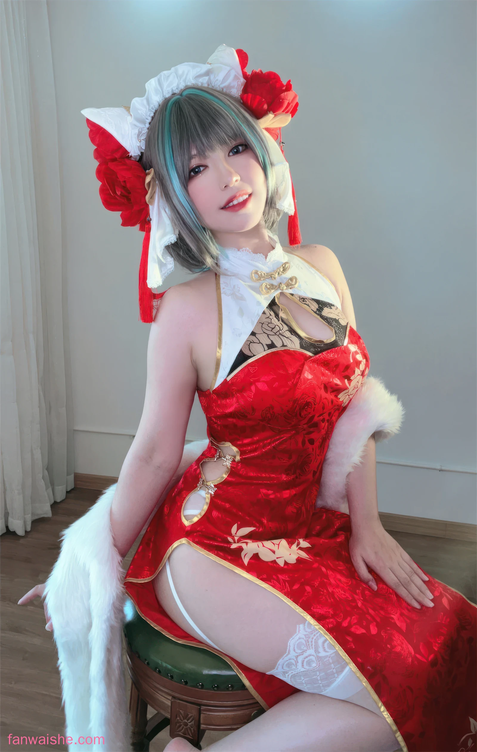 半半子 BANBANKO 半半子 BANBANKO NO.047 - 柴郡中华娘旗袍