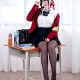 半半子 BANBANKO《大凤 风纪委员》主题写真：55张全套美图，含3个视频