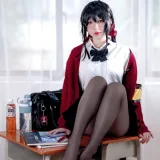 半半子 BANBANKO《大凤 风纪委员》主题写真：55张全套美图，含3个视频