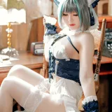 半半子 BANBANKO《チェシャー 抱き枕》主题写真：56张全套美图