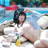 半半子 BANBANKO《碧蓝航线 大凤L2D泳装》主题写真：56张全套美图