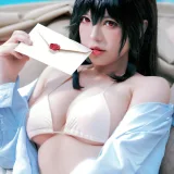 半半子 BANBANKO《碧蓝航线 大凤L2D泳装》主题写真：56张全套美图