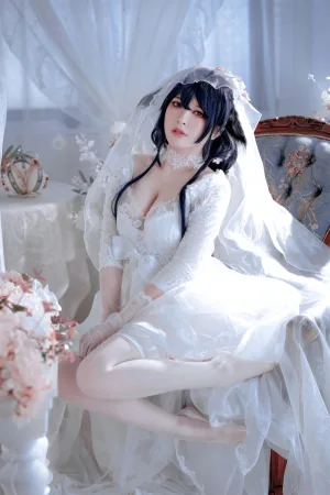 半半子 BANBANKO《吾妻花嫁》主题写真：52张全套美图，含3个视频