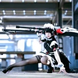 半半子 BANBANKO《EllenJoe🦈エレン✂️🖤》主题写真：48张全套美图