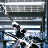 半半子 BANBANKO《EllenJoe🦈エレン✂️🖤》主题写真：48张全套美图