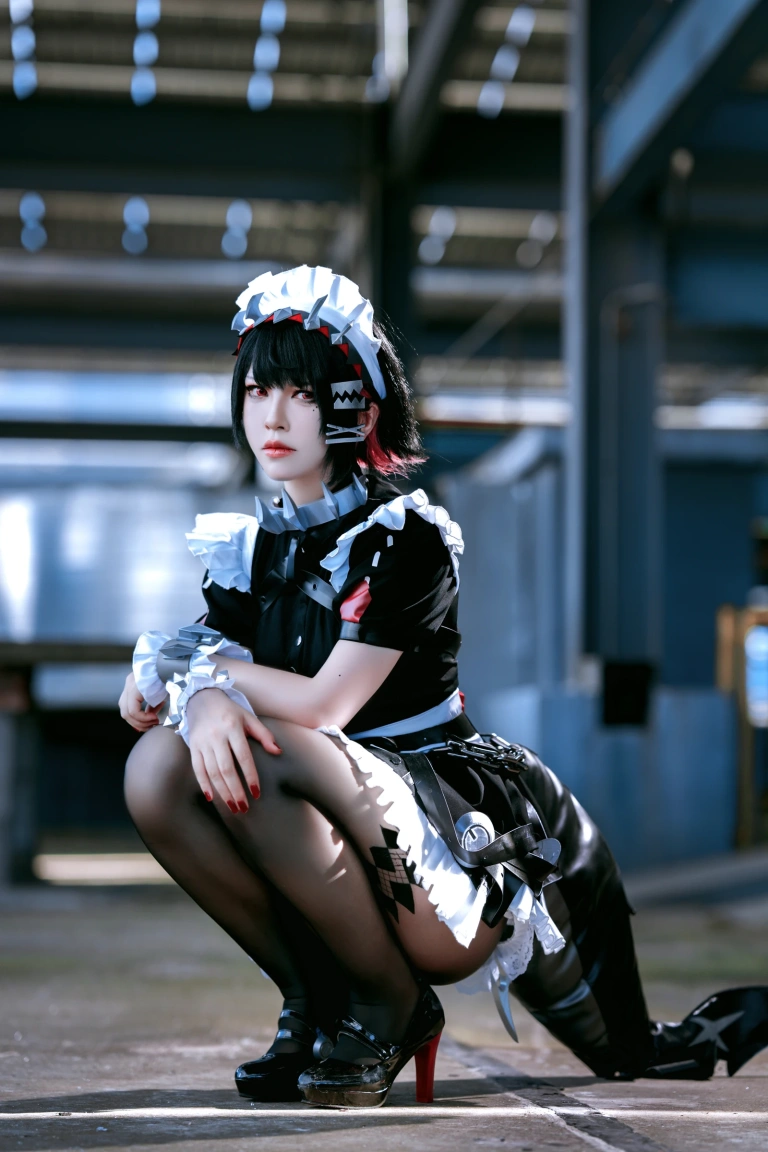半半子 BANBANKO《EllenJoe🦈エレン✂️🖤》主题写真：48张全套美图