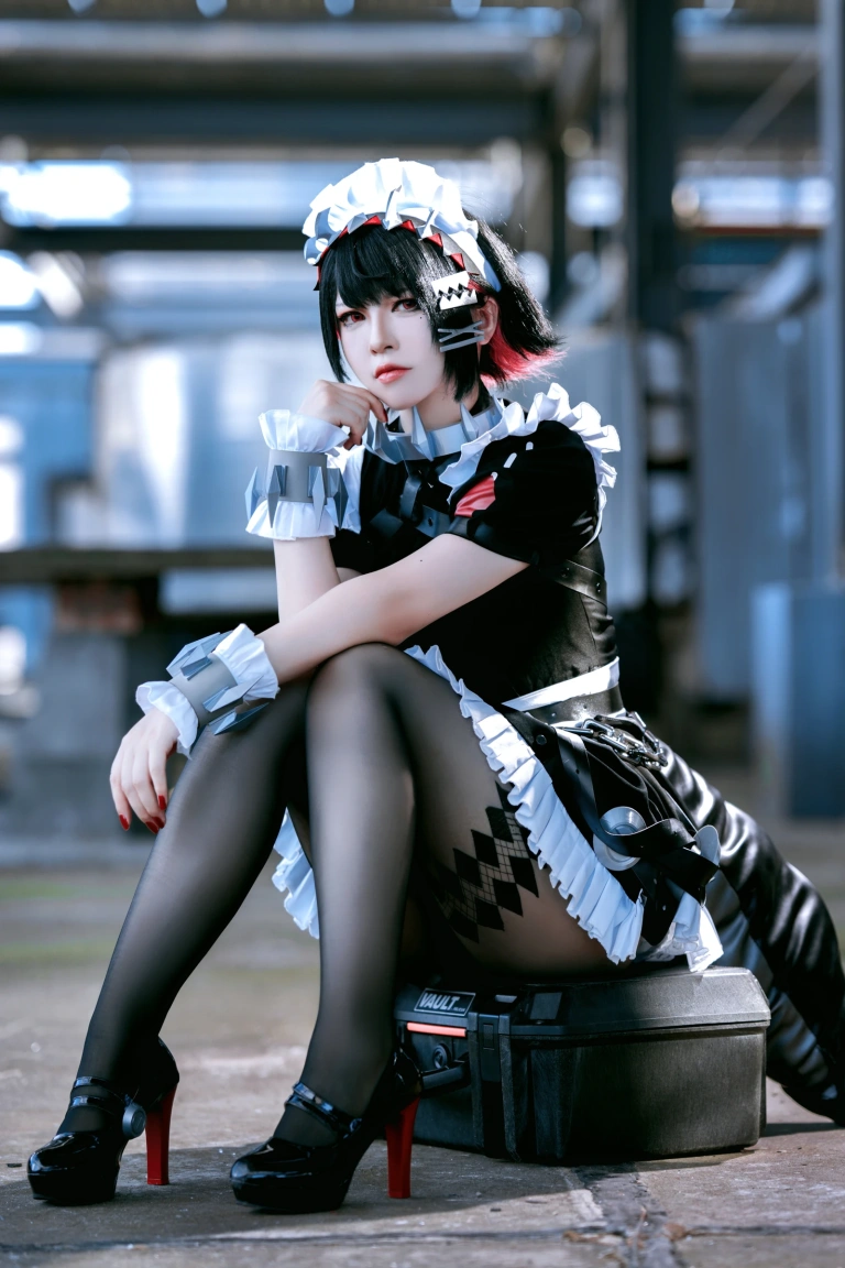 半半子 BANBANKO《EllenJoe🦈エレン✂️🖤》主题写真：48张全套美图
