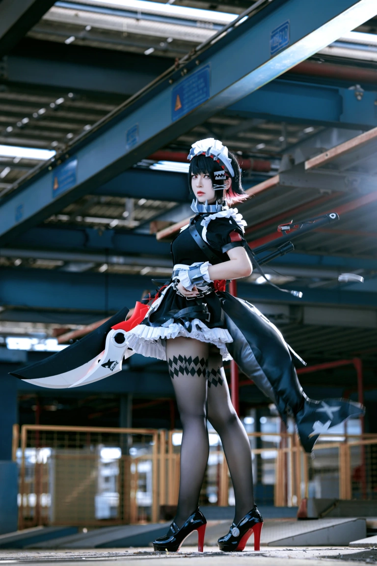 半半子 BANBANKO《EllenJoe🦈エレン✂️🖤》主题写真：48张全套美图
