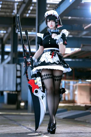 半半子 BANBANKO《EllenJoe🦈エレン✂️🖤》主题写真：48张全套美图