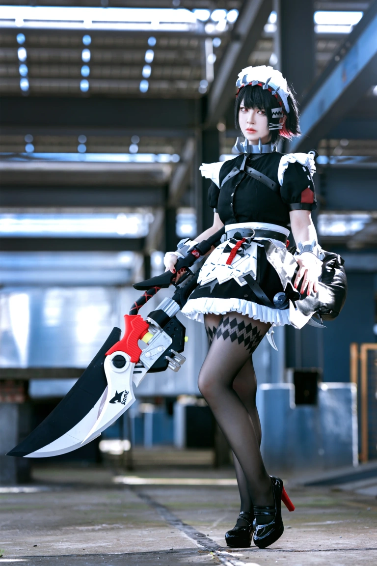半半子 BANBANKO《EllenJoe🦈エレン✂️🖤》主题写真：48张全套美图