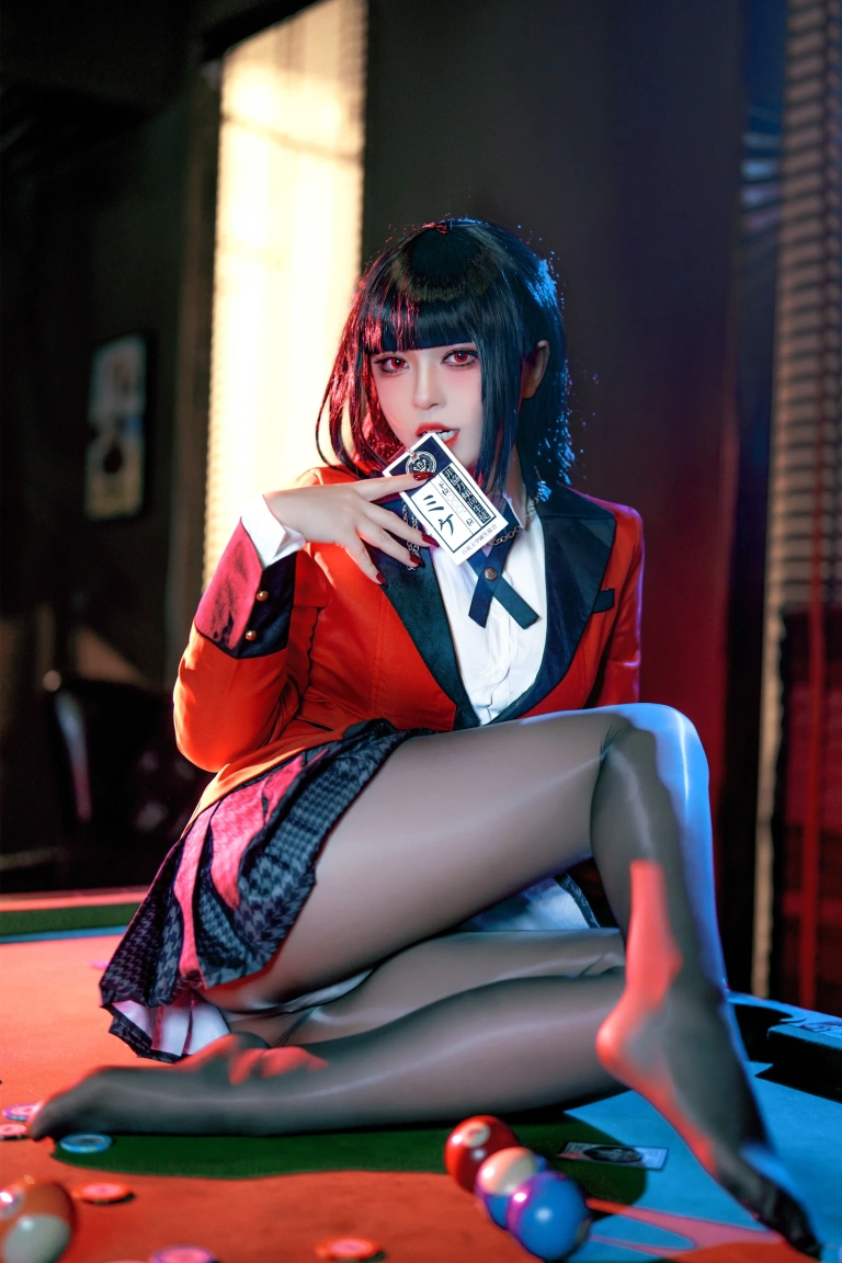 半半子 BANBANKO《賭ケグルイ夢子 Vol.02》主题写真：22张全套美图