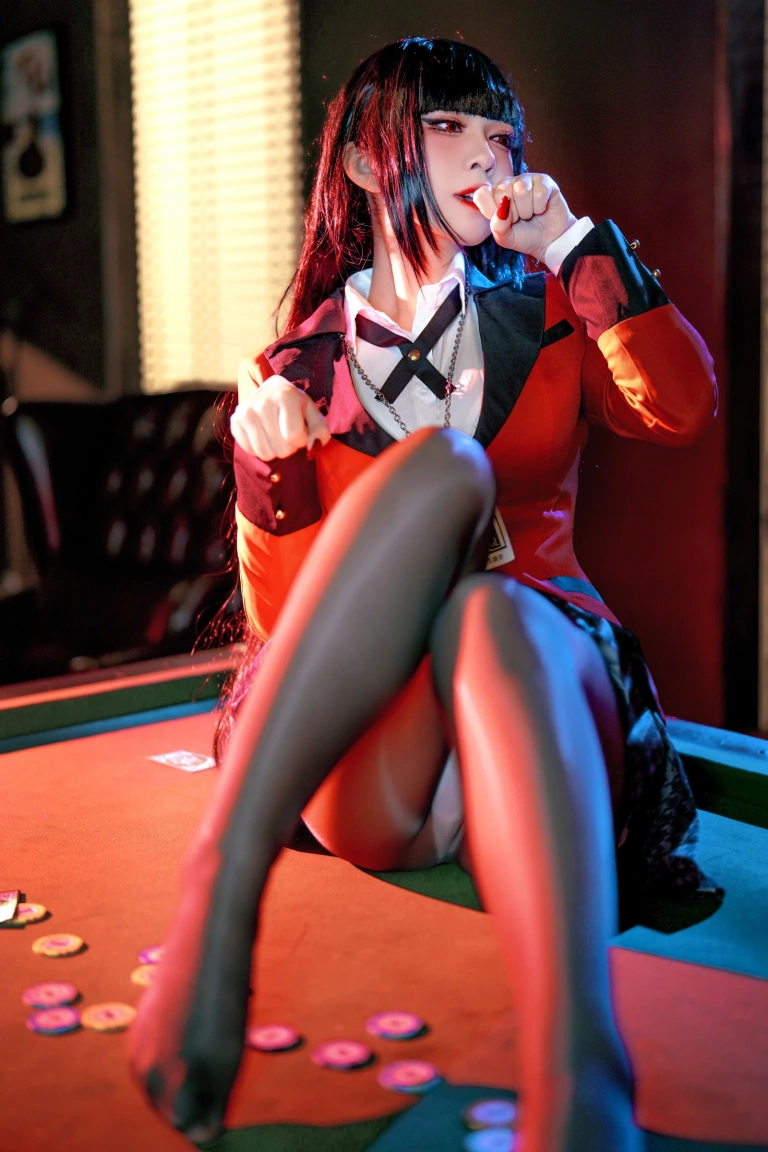 半半子 BANBANKO《賭ケグルイ夢子 Vol.02》主题写真：22张全套美图