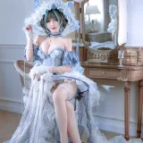 半半子 BANBANKO《チェシャー廃稿礼装》主题写真：66张全套美图，含9个视频