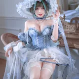 半半子 BANBANKO《チェシャー廃稿礼装》主题写真：66张全套美图，含9个视频