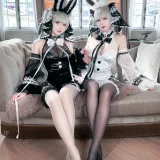 半半子 BANBANKO《可畏兔兔（&面饼仙儿）》主题写真：57张全套美图，含6个视频